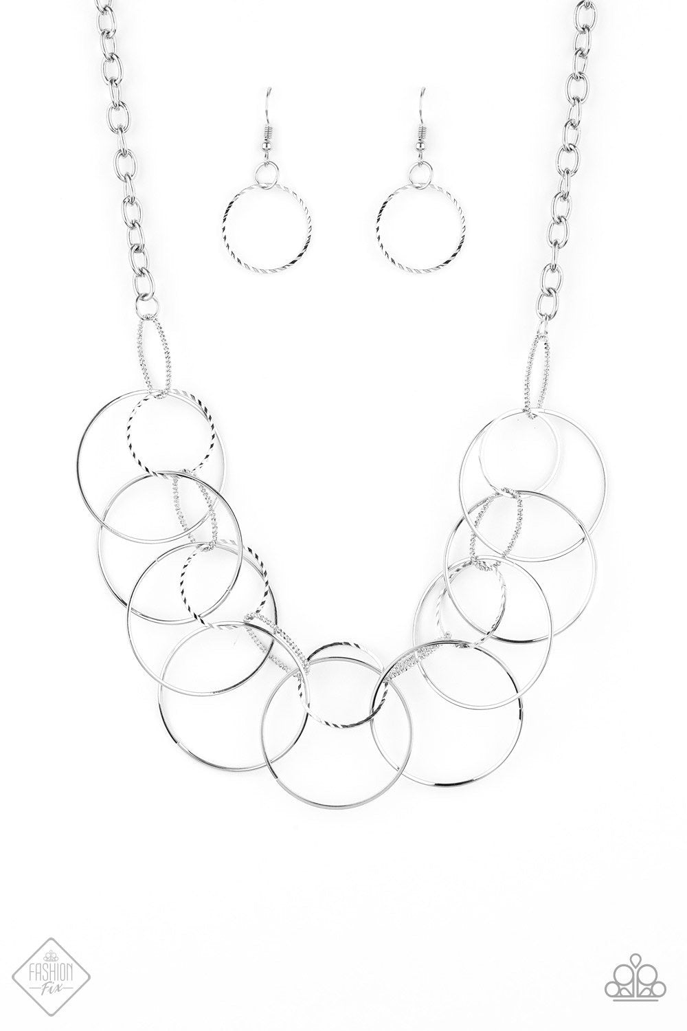 Paparazzi Accessories -Circa de Couture - Silver Necklace - TheMasterCollection