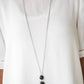 Paparazzi Accessories  - Stone Tranquility #N864 -  Black Necklace