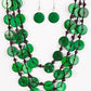 Paparazzi Accessories - Tiki Tango - Green  Necklace - TheMasterCollection