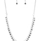Paparazzi Accessories  - At First Starlight #N716 Peg - Silver Necklace