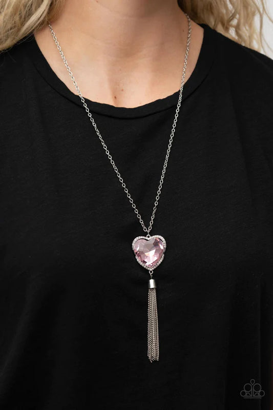 Paparazzi Accessories - Finding my forever  #L - Pink Necklace