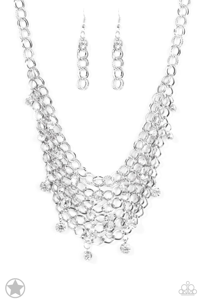 Paparazzi Accessories  - Fishing for Compliments #N845 Box 9 - Silver Necklace