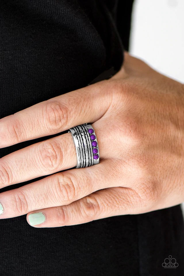 Paparazzi Accessories  - This Might Take A-WILD #RP1/C1 - Purple Ring