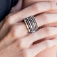 Paparazzi Accessories  - The STEEL Of Night #RS1/B2 - Silver Urban Ring