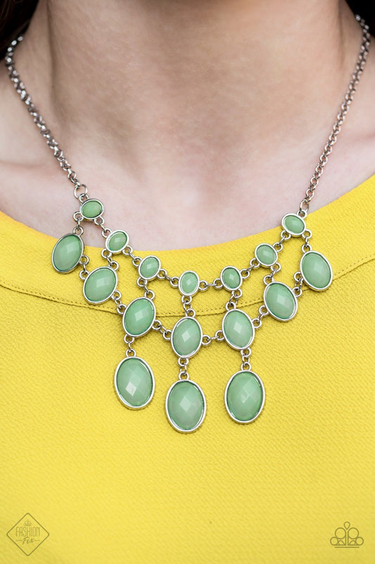 Paparazzi Accessories - Mermaid Marmalade - Green Necklace - TheMasterCollection