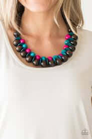 Paparazzi Accessories  - Caribbean Cover Girl #N325 Peg - Multi Necklace