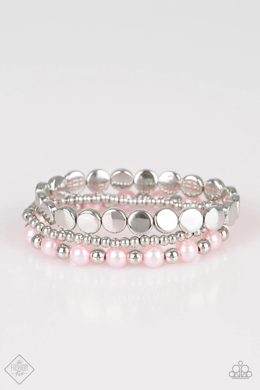 Paparazzi Accessories - Girly Girl Glamour -  #GM0219 - Pink Bracelet