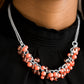 Paparazzi Accessories - Boulevard Beauty - Orange Necklace - TheMasterCollection