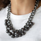Paparazzi Accessories - Get Off My Runway #N256 Peg - Black Necklace