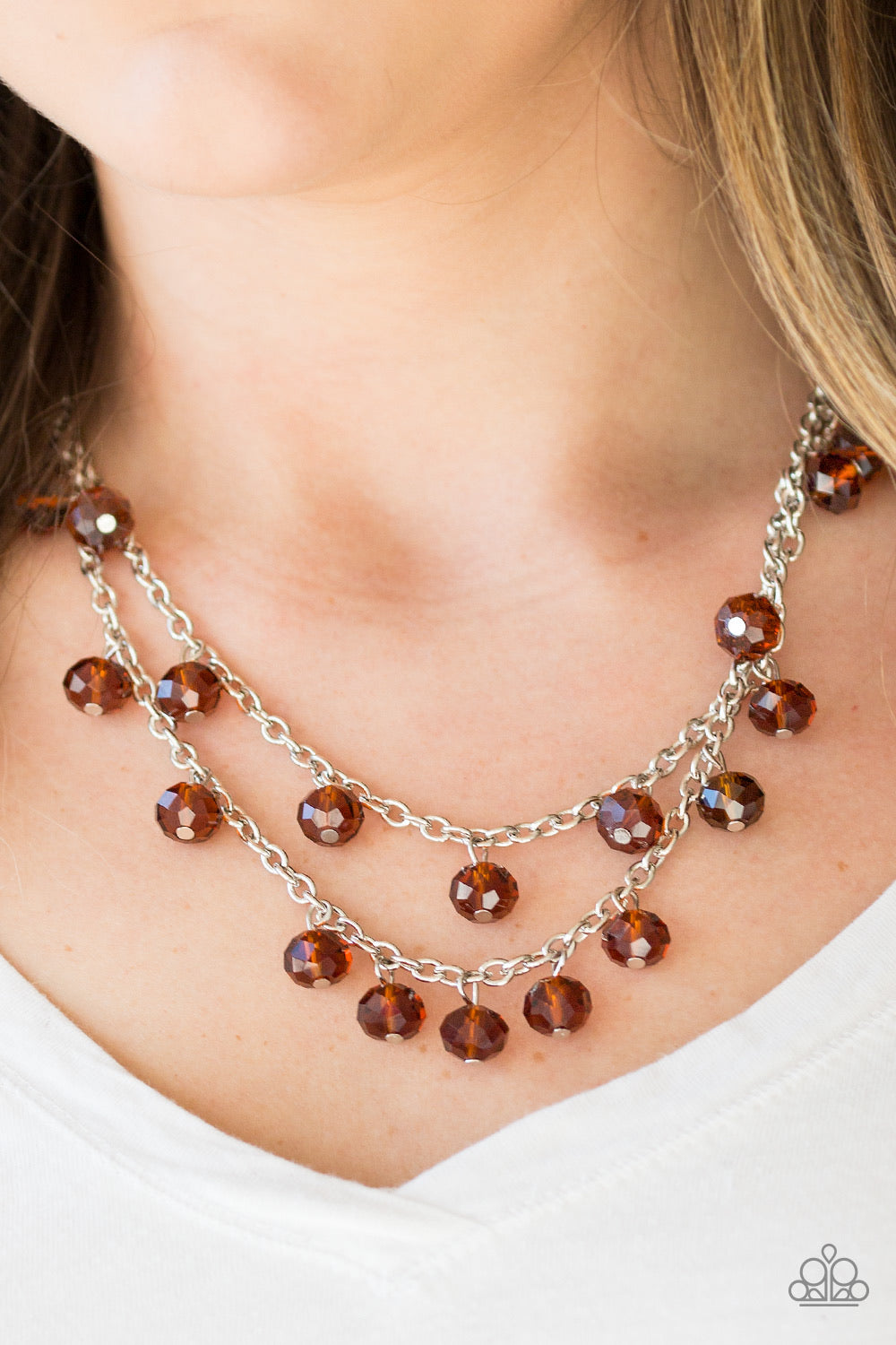 Paparazzi Accessories - Super Supernova #N237 Peg - Brown Necklace