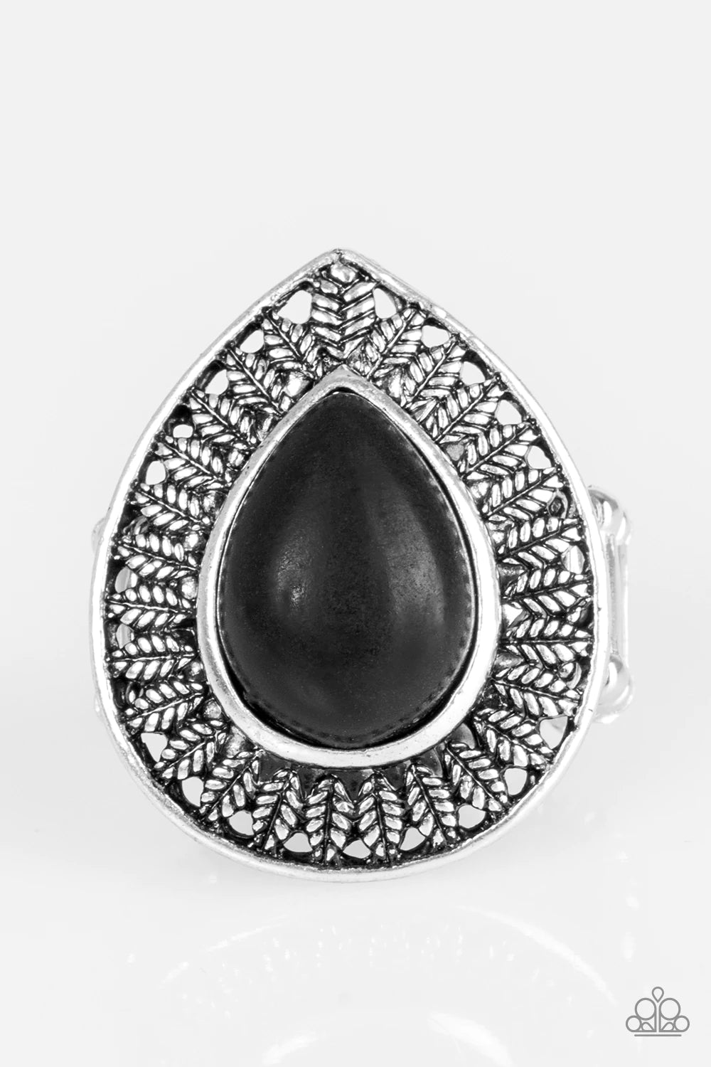 Paparazzi Accessories TOTALLY TROPICANA #RBS1/A3 - Black Ring