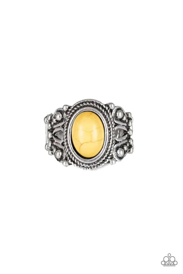 Paparazzi Accessories  - Coyote Canyon #RO1/D2 - Yellow ring