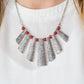 Paparazzi Accessories  - Sassy Stonehenge #L688 - Red Necklace