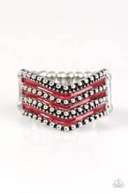 Paparazzi Accessories  - Wild Ways #RR1/D3 - Red Ring