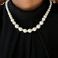 Paparazzi Accessories  - Showtime Shimmer #N874 Peg - Silver/White  Necklace