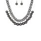 Paparazzi Accessories - Get Off My Runway #N256 Peg - Black Necklace
