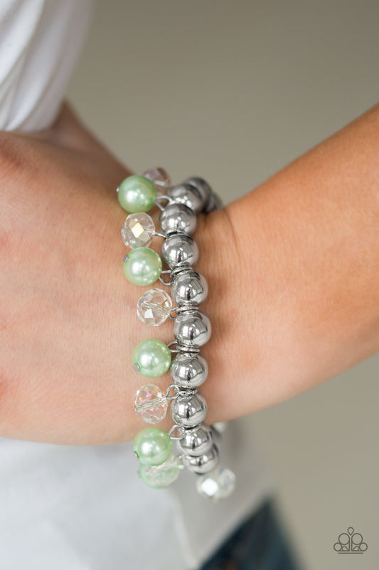 Paparazzi Accessories - Once In A Millennium  - Green Bracelet - TheMasterCollection