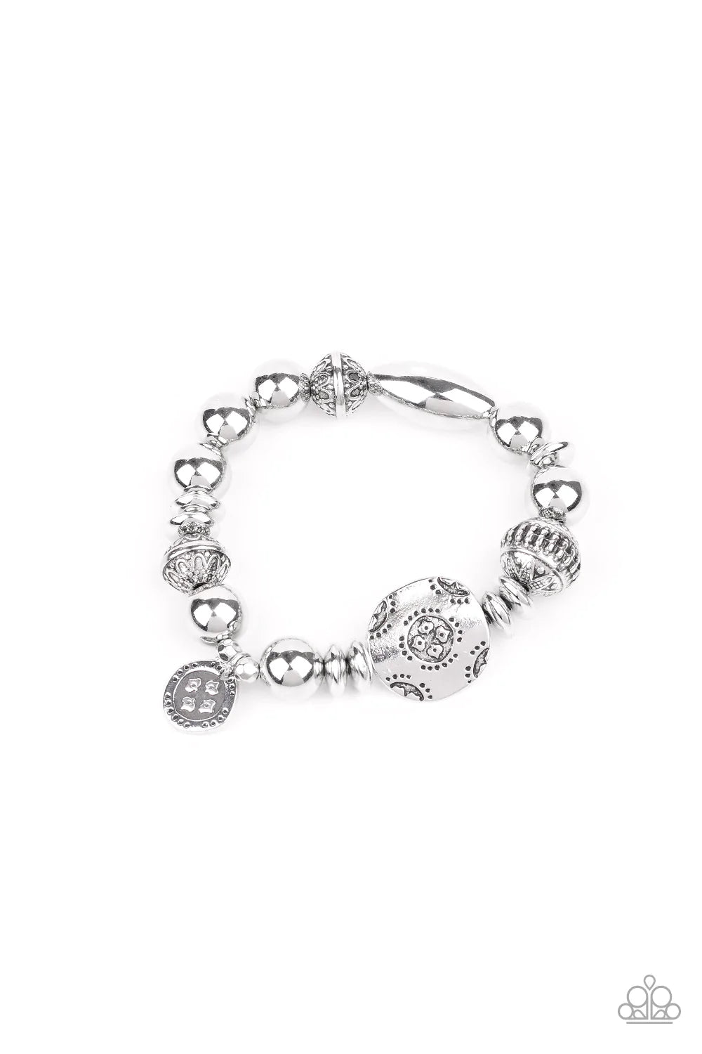 Paparazzi Accessories  - Aesthetic Appeal #B723  Drawer 5/2 - Silver Bracelet