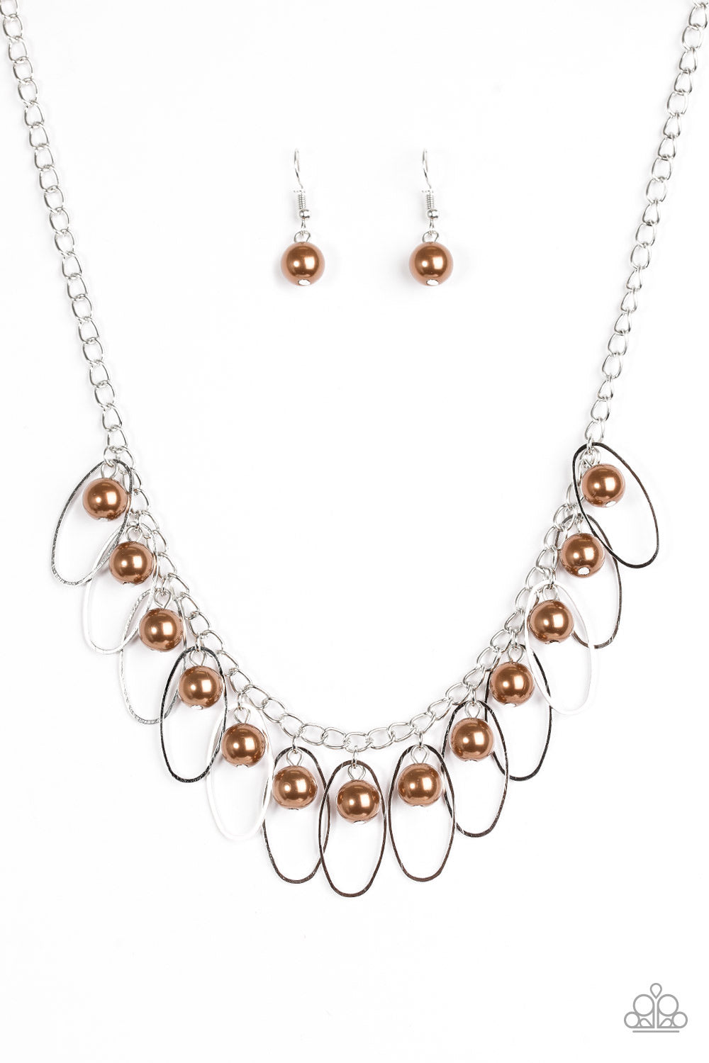 Paparazzi Accessories  - Party Princess #N508 Box 6 - Brown Necklace
