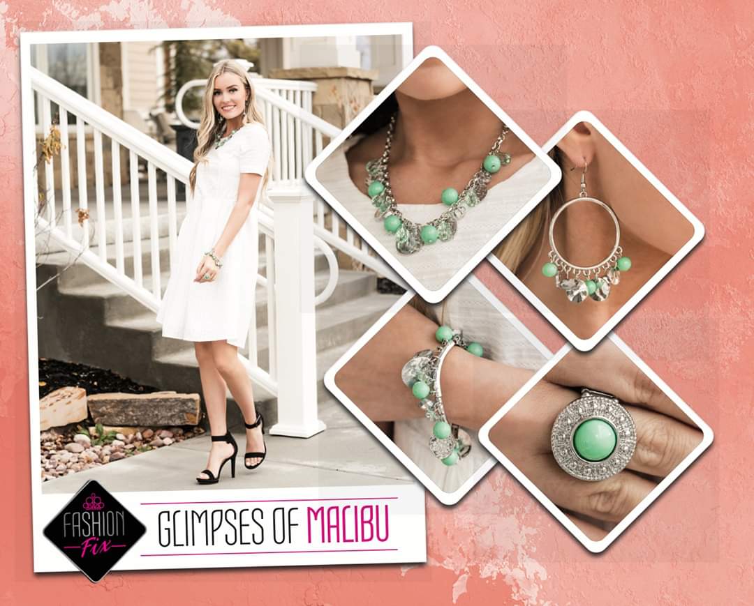 Paparazzi Accessories - The Glimpses of Malibu Collection #GM-0420 - Fashion Fix April 2020