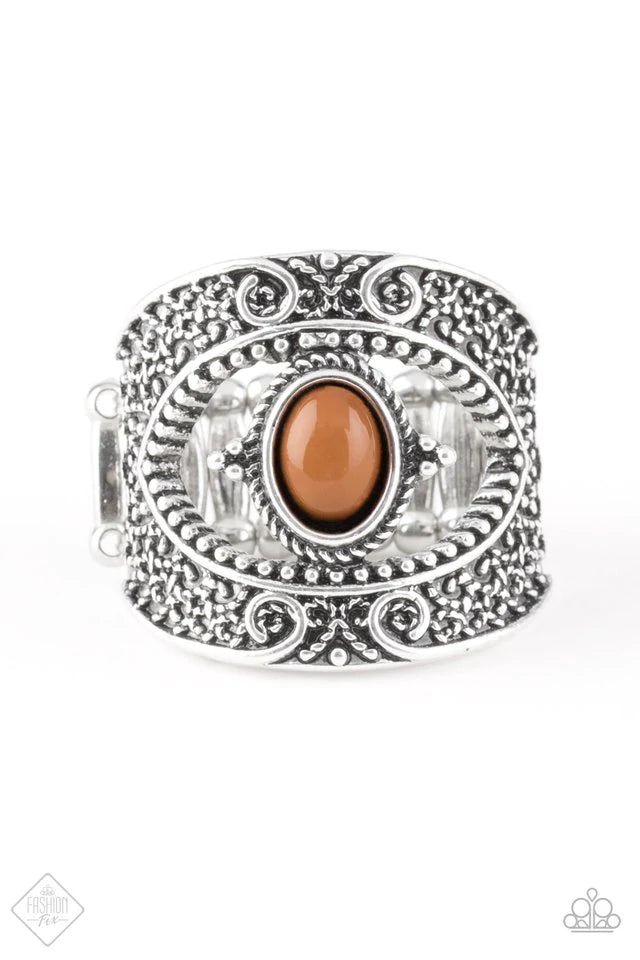 Paparazzi Accessories  - Totally Tourist #RO1/H6 - Brown Ring