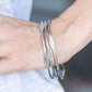 Paparazzi Accessories  - Glam to Glam #B160 Drawer 5/2 - Silver Bangle Bracelets