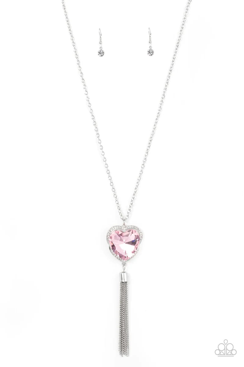 Paparazzi Accessories - Finding my forever  #L - Pink Necklace