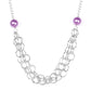 Paparazzi Accessories  - Daring Diva #N312  Box 4 - Purple Necklace