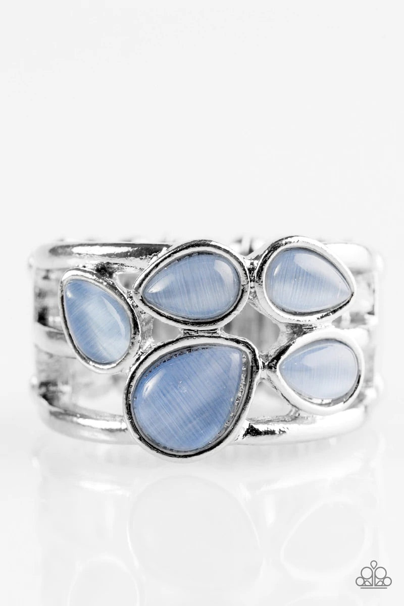 Paparazzi Accessories  - Dreamy Glow  #RB/D1 - Blue Ring