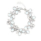 Paparazzi Accessories  - Ice Garden #B656 Peg - White Bracelet