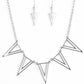 Paparazzi Accessories -Bite The Big One - Silver Necklace - TheMasterCollection