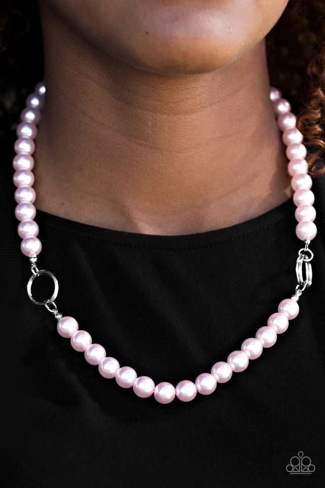 Paparazzi Accessories  - Romance is in the air #N506 Peg - Pink Necklace