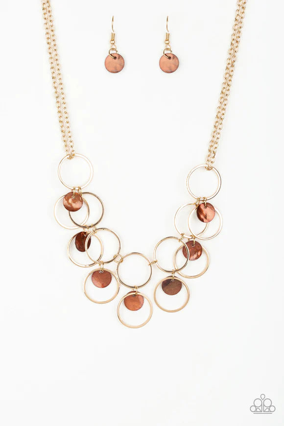 Paparazzi Accessories - Ask and You SHELL Receive #N27 Peg - Brown Necklace