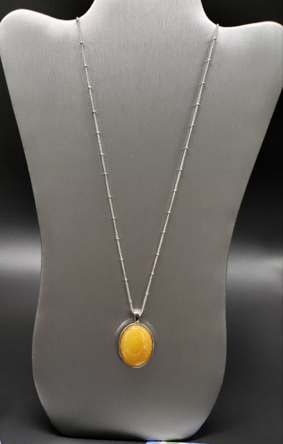 Paparazzi Accessories  - Peaceful Glow #L660 - Yellow Necklace