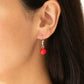 Paparazzi Accessories  - Vividly Vivid #L655 - Red Necklace