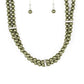 Paparazzi Accessories  - Put on your Party Dress - Green Necklace - TheMasterCollection