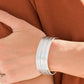 Paparazzi Accessories  - Absolute Amazon Silver Bracelet #B41 Drawer 5/1 - Silver Blue Bracelet