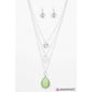 Paparazzi Accessories - Rain Supreme #L155 - Green Necklace