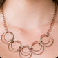 Paparazzi Accessories - CIRCLE du Soleil #N18 Peg - Copper Necklace