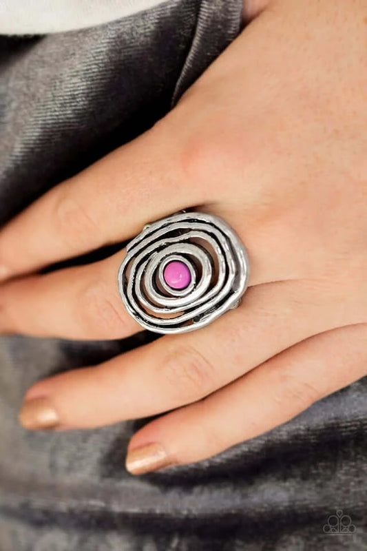 Paparazzi Accessories  - Colorfully Chaotic #RP1/A5 - Purple Ring