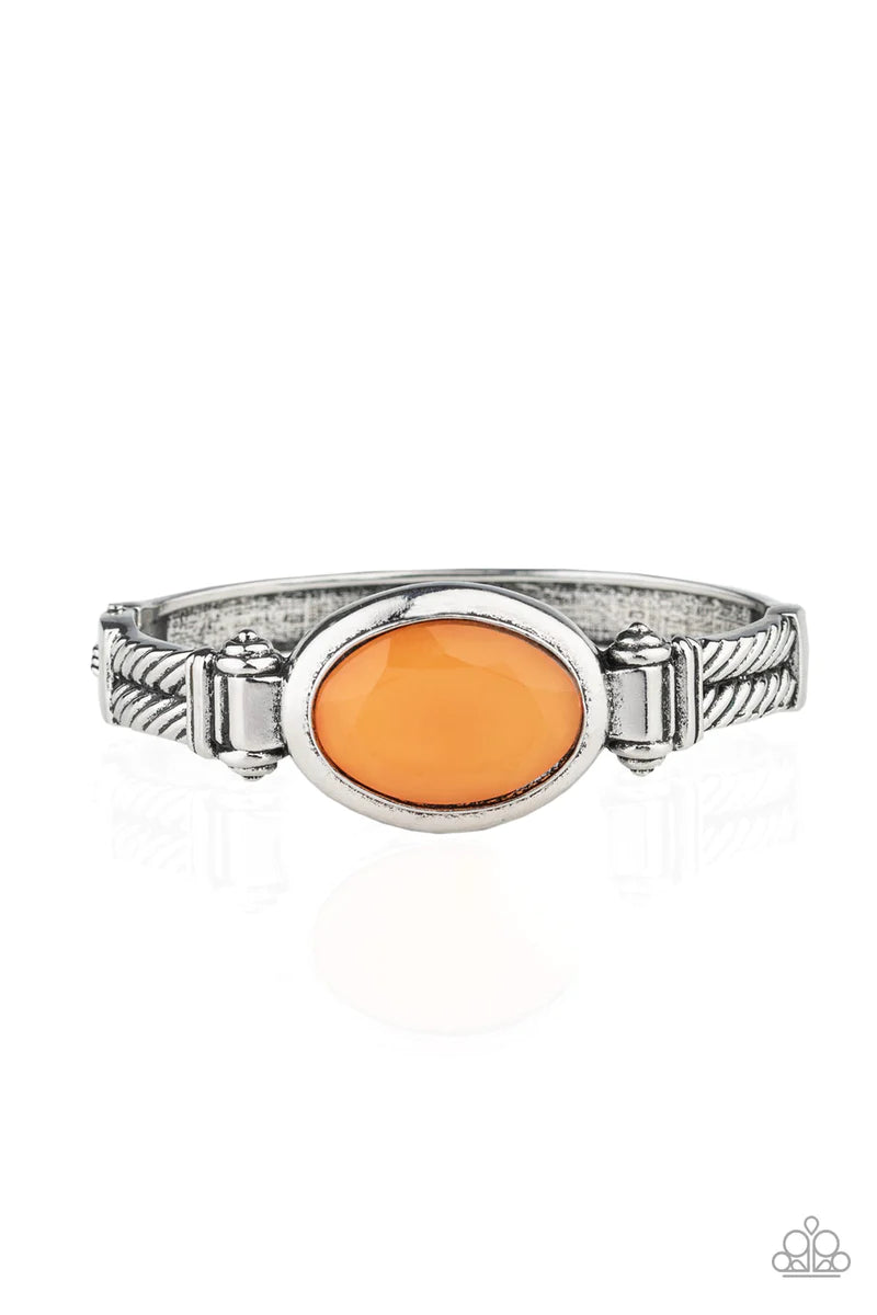 Paparazzi Accessories - Color Coordinated #B703 Peg - Orange Bracelet