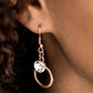 Paparazzi Accessories  - Fame On #L18 - Gold Earrings