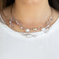 Paparazzi Accessories - Pacific Pageantry #N361 Box 4 - Silver Necklace