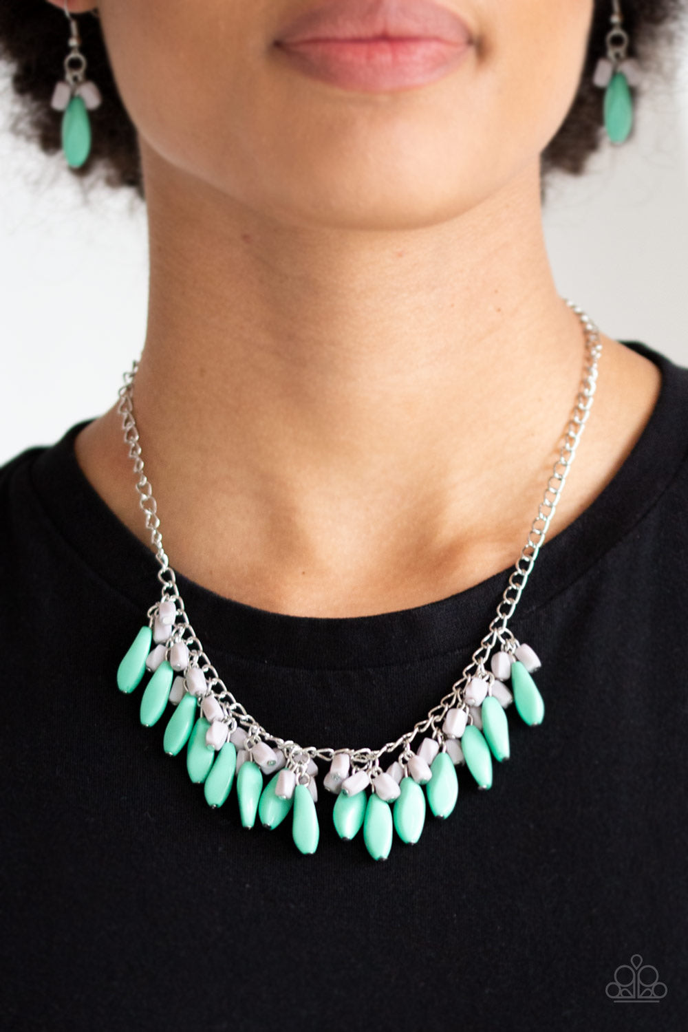 Paparazzi Accessories - Bead Binge - Green Necklace - TheMasterCollection