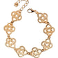 Paparazzi Accessories - Egyptian Etiquette #B620 Peg - Gold Bracelet