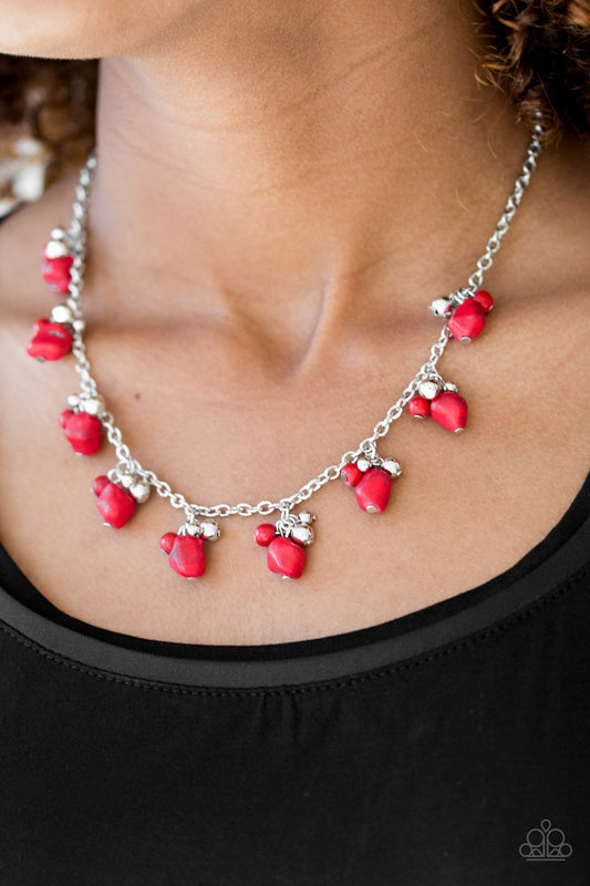 Paparazzi Accessories  - Rocky Mountain Magnificence - Red Necklace - TheMasterCollection