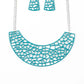 Paparazzi Accessories  - Powerful Prowl #N868 Peg -  Blue Necklace