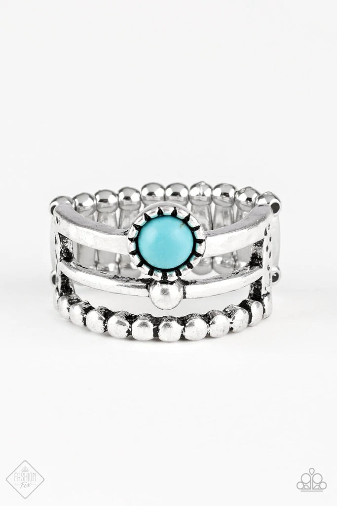 Paparazzi Accessories - Summer Retreat #RB/H1   - Blue Ring