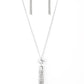 Paparazzi Accessories  - Five Alarm Firework #N348 Peg -  White Silver Necklace