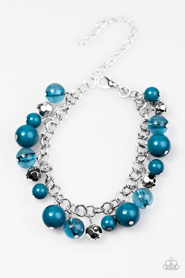 Paparazzi Accessories - Wander With Wonder and  Wanderlust for Life #L646 - Blue Necklace
